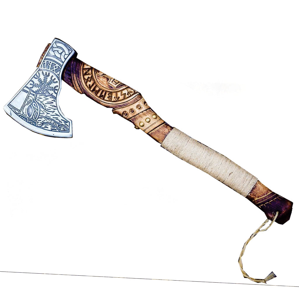Helm of Awe Viking Axe Best For Outdoor Camping Hatchet | Anniversary Gift, Wedding Gift, Birthday Gift