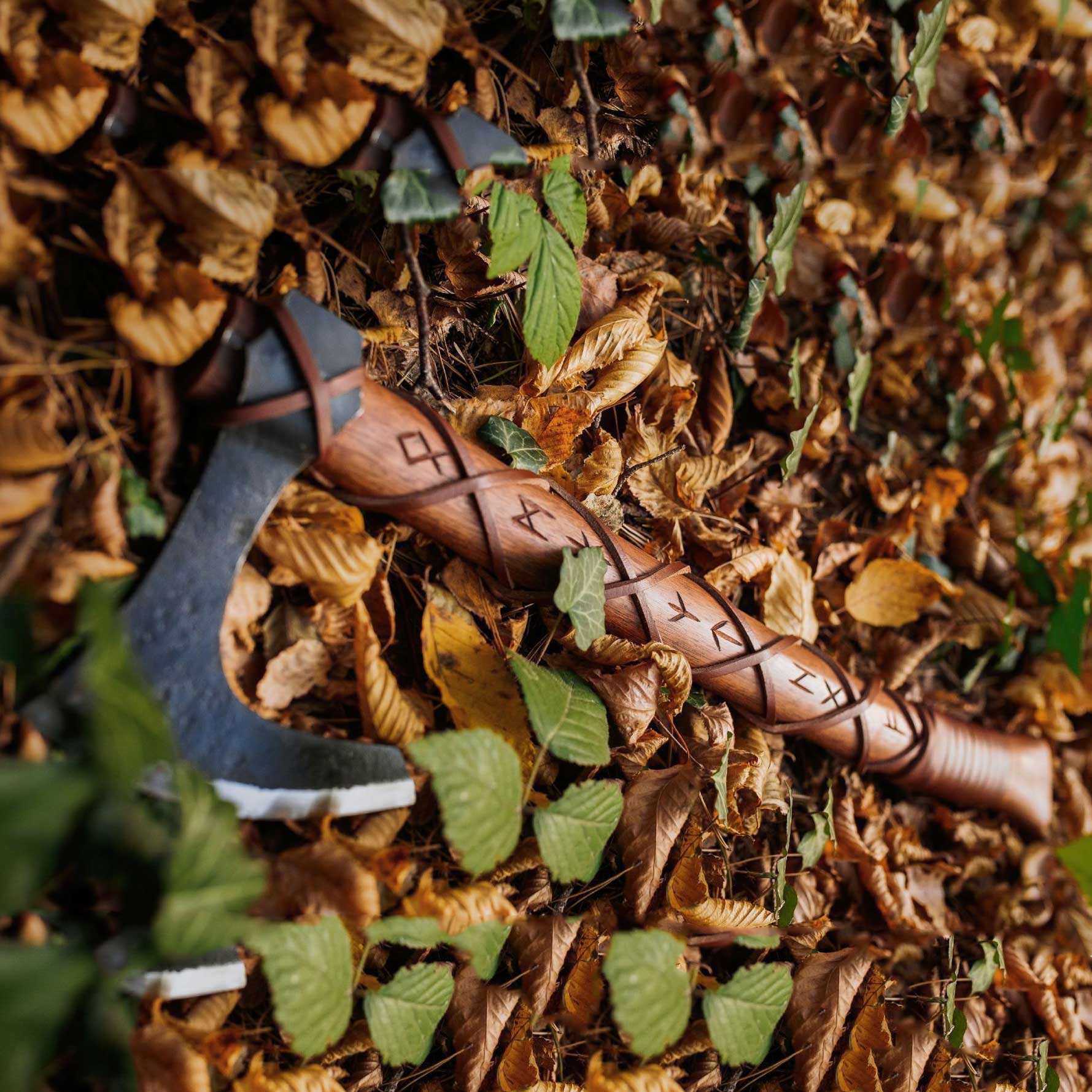 Ragnar Lothbrok Viking Axe With Engraved Runes On Handle | Wedding Gift, Anniversary Gift, Birthday Gift