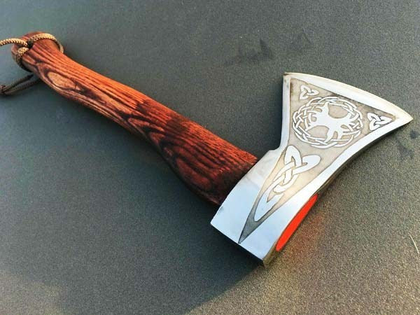 Tree of Life Viking Axe Best Camping Hatchet | Wedding Gift, Anniversary Gift, Birthday Gift
