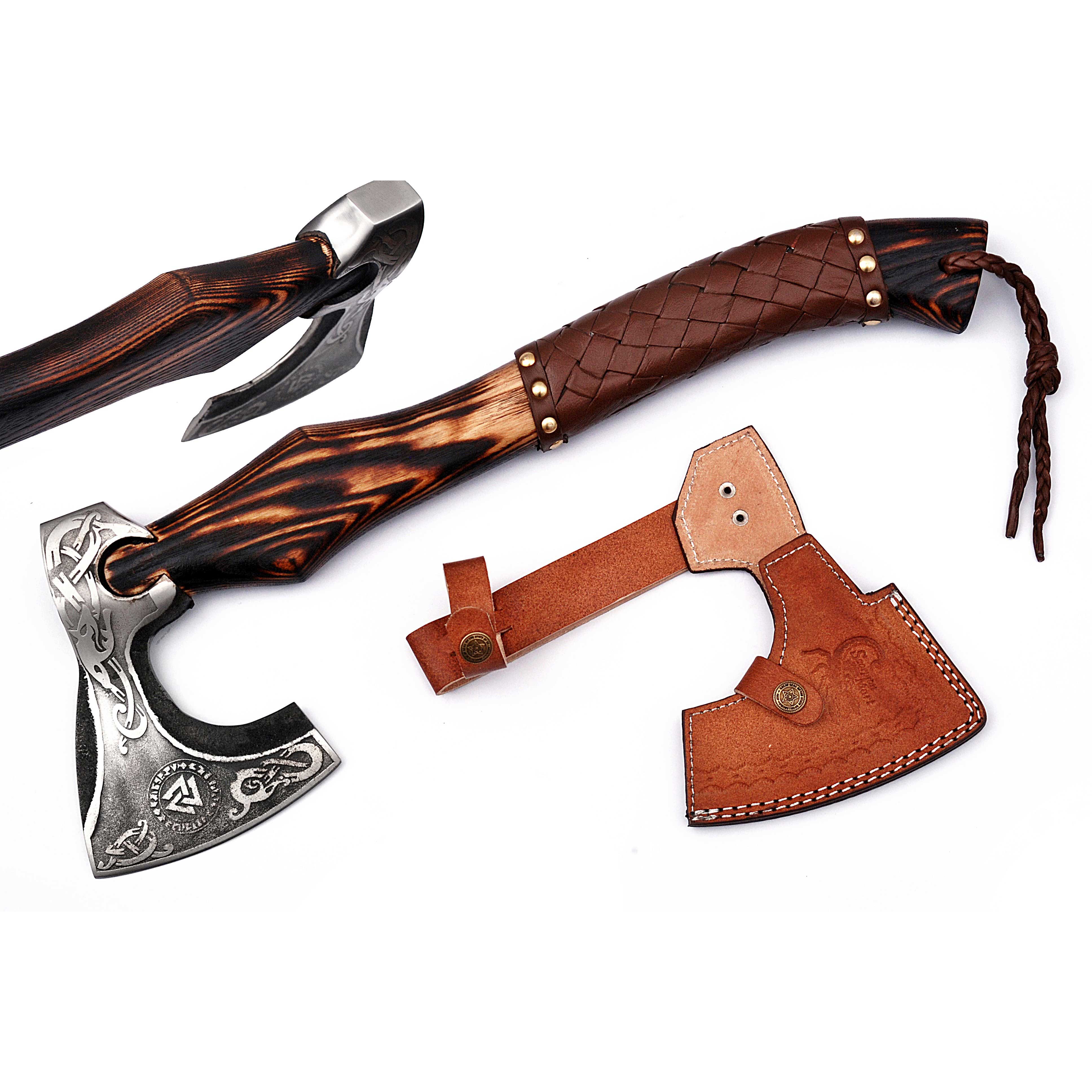 Valknut Viking Axe Best Nordic Axe | Christmas Gift, Birthday Gift, Wedding Gift, Anniversary Gift, Valentine's Gift