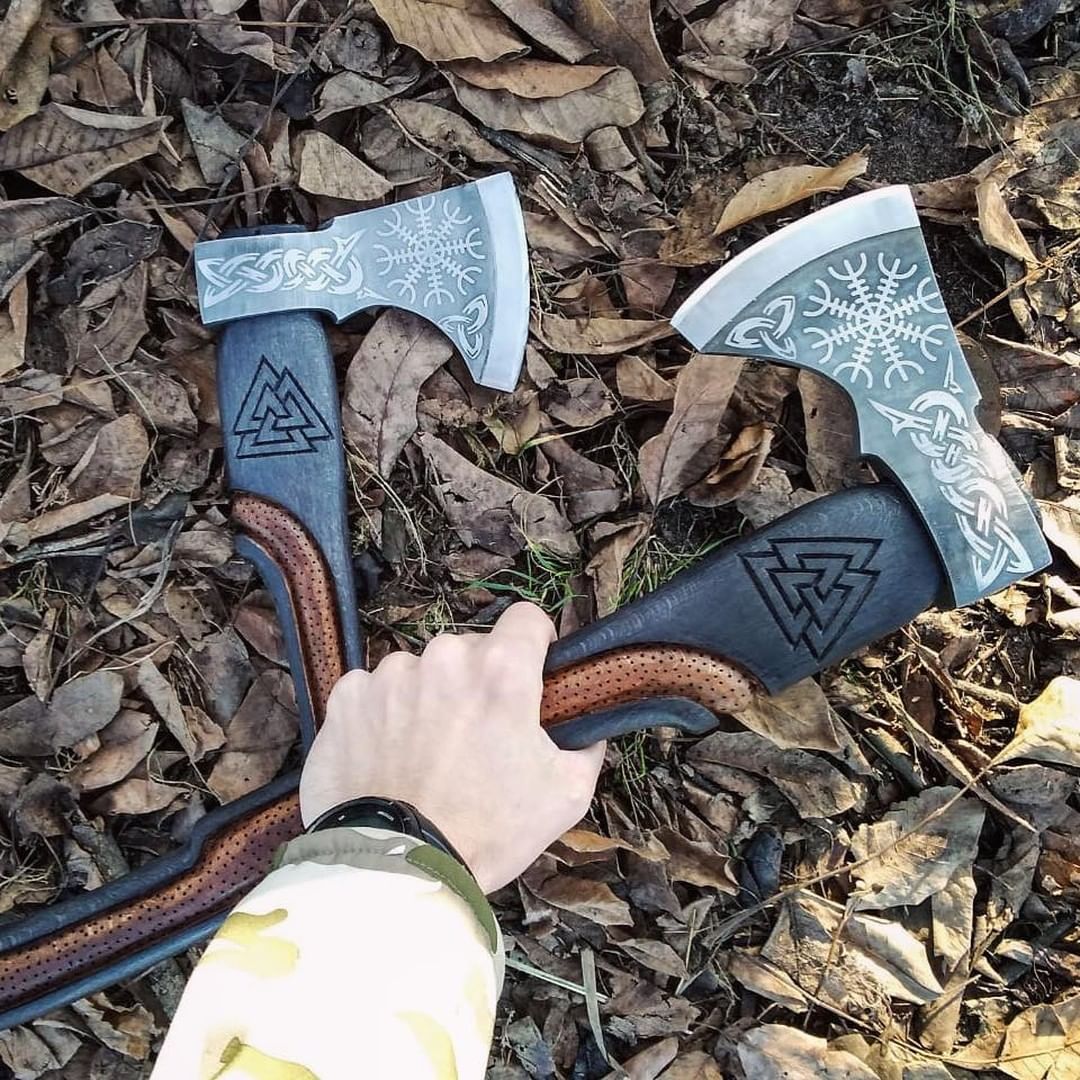 High Quality Carbon Steel Viking Axe Best Outdoor Camping Axe | Anniversary Gift, Christmas Gift, Birthday Gift