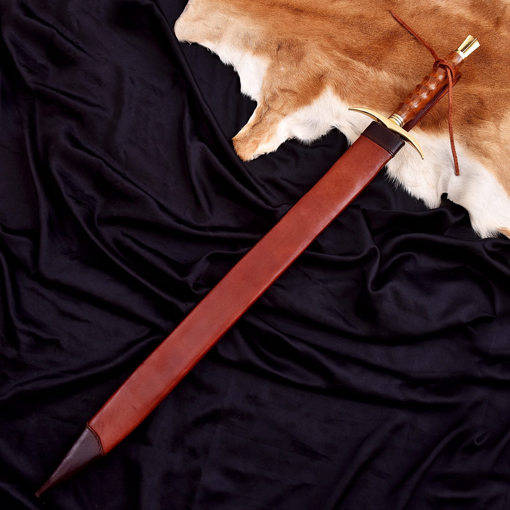 Handmade Custom Copper Damascus Real Viking Style Sword QC-310