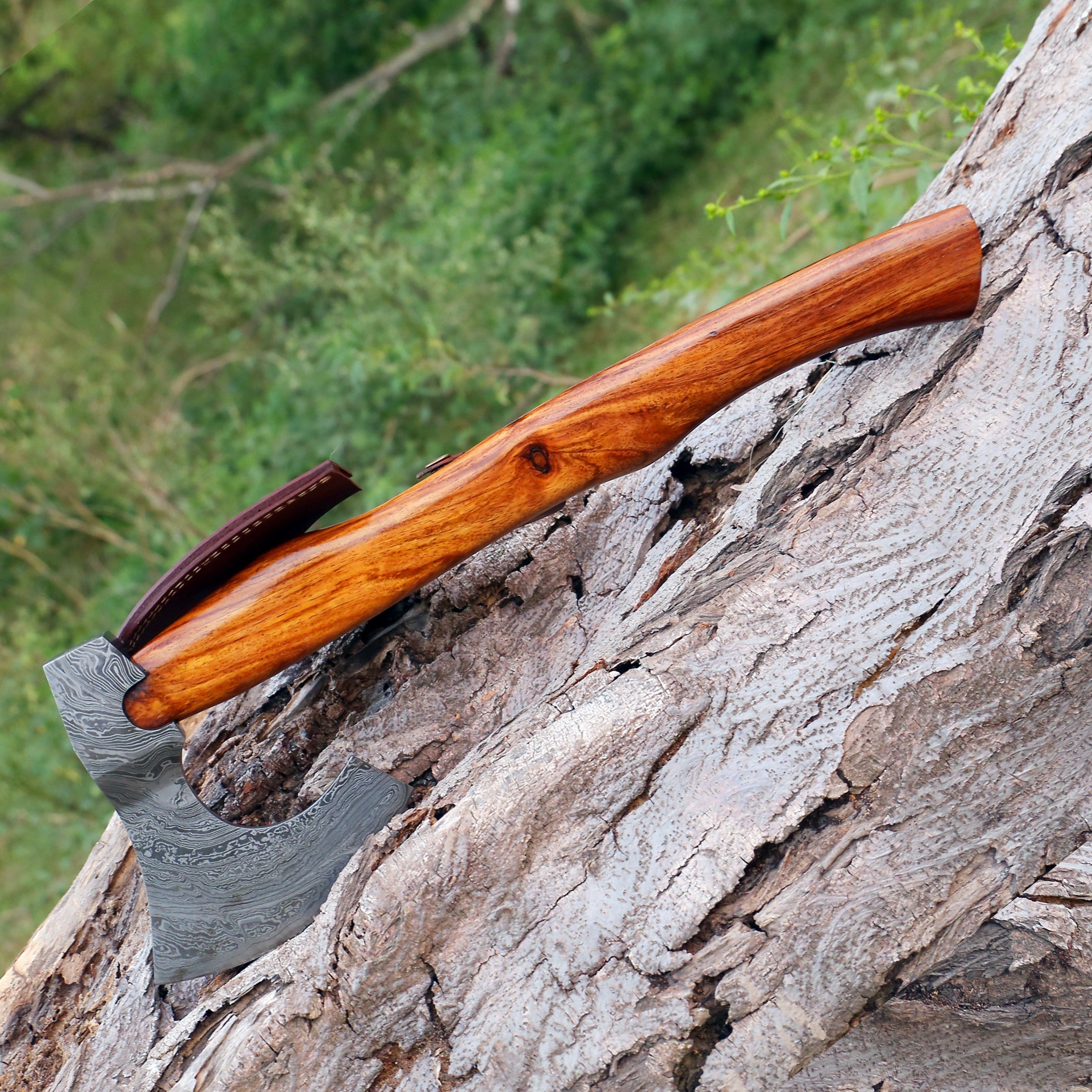 Custom Hand Made Forged Damascus Steel Axe Superb Design Axe Hatchet Tomahawk WH 1673