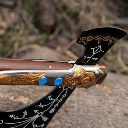 Kratos Leviathan Viking Axe Best Scandinavian Viking axe Celtic Hatchet | Best Wedding Gift, Christmas Gift, Birthday Gift