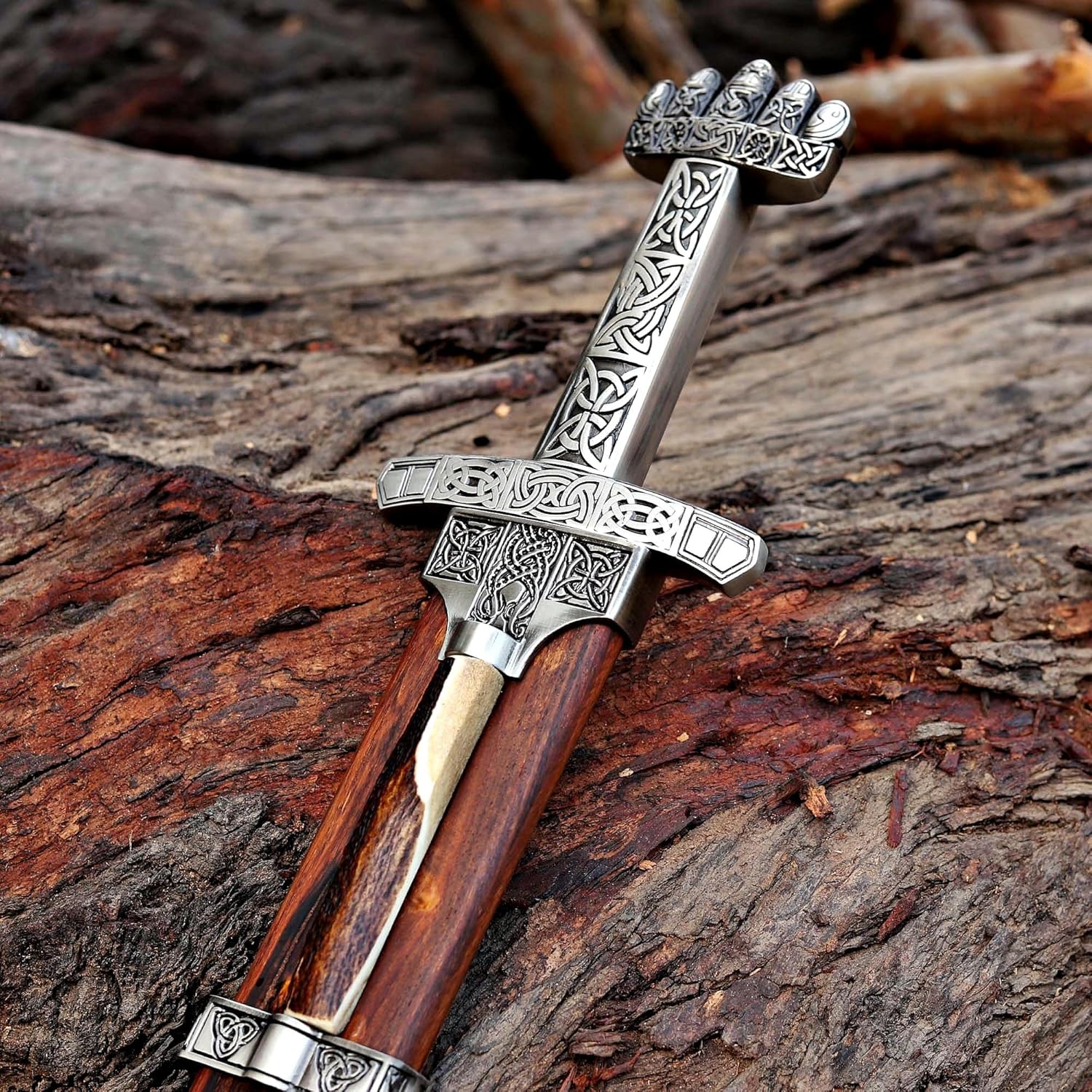 Handmade Damascus Steel Real Viking Style Sword |