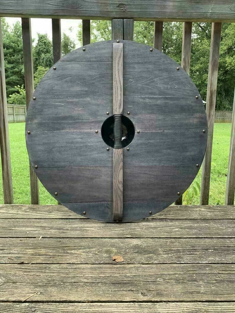Red Sun Plank Viking Shield, 24"
