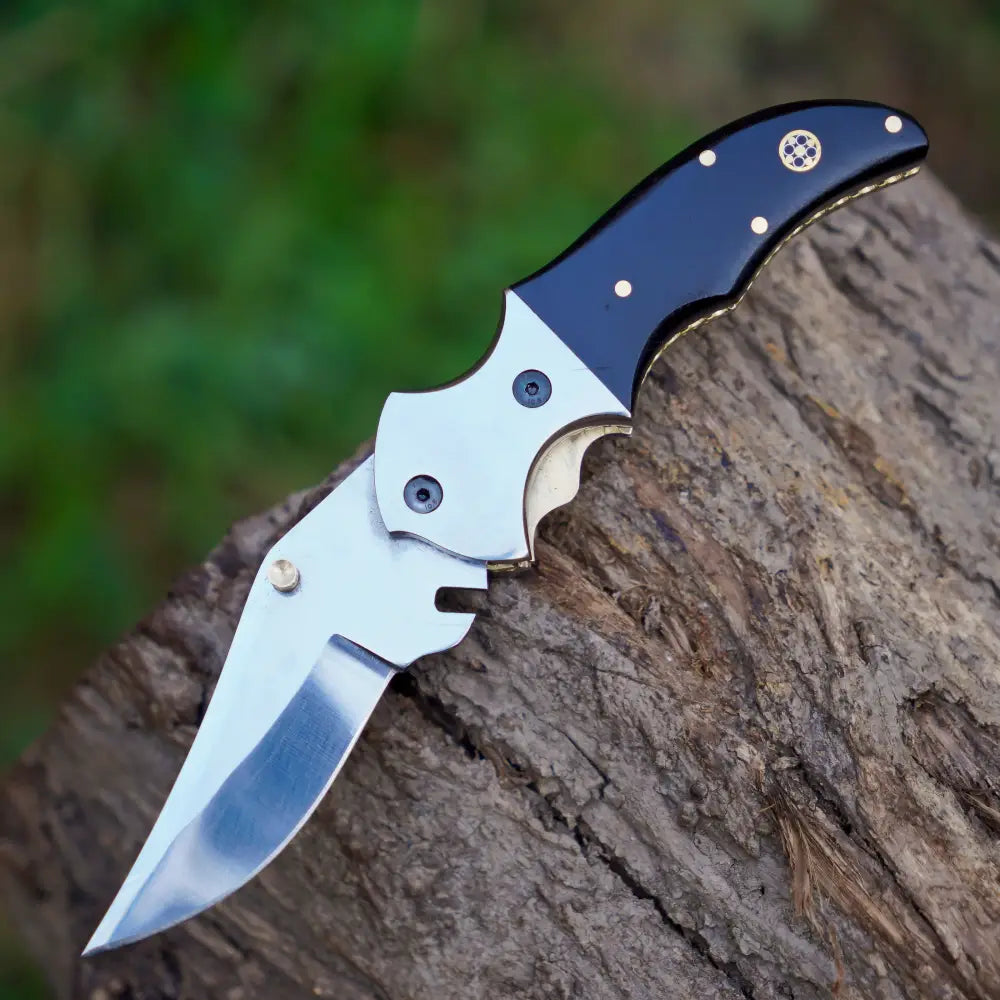 Stainless Steel Pocket Knife with Pocket Clip - Camping Pocket Folding Knife WH 3540-CP